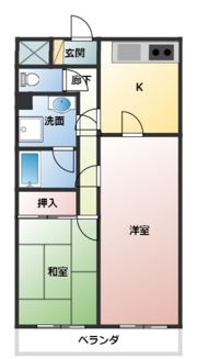 リエス愛甲石田の間取り画像