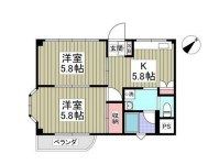 温水TBハイツわたなべの間取り画像