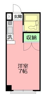 レインボーハイツの間取り画像