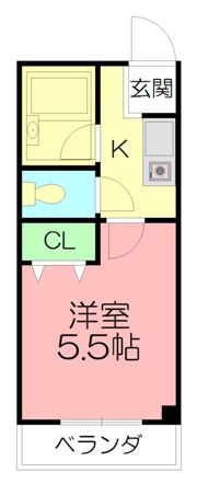 タミーハイツ本厚木の間取り画像