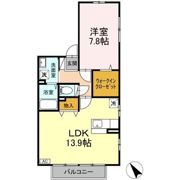 クレール秋桜の間取り画像