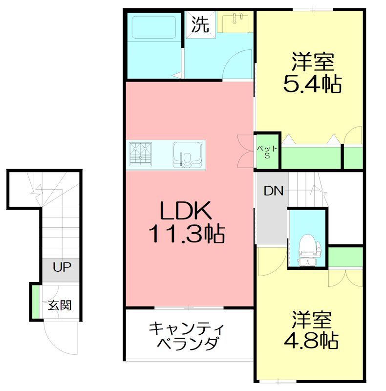 近くのしまむらストアー中里店まで594m(徒歩8分)
