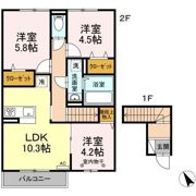 リビング平沢の間取り画像