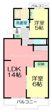 ハビテーションWADAの間取り画像