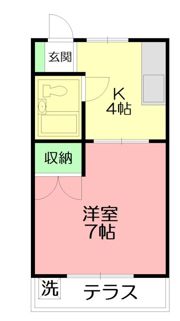 コーポ山口の間取り画像