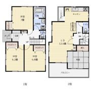 貸家 南豊田195-17の間取り画像