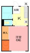 シティハイム開盛Iの間取り画像