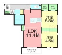 アルカン・メール 藤沢の間取り画像