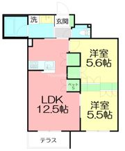 アルカン・メール 藤沢の間取り画像