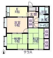 モスイハイツの間取り画像