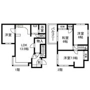 中海岸4丁目貸家の間取り画像
