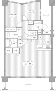 日神パレステージ愛甲石田ヴィジオールの間取り画像