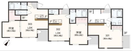 アザーレ・クオン東海大学前の間取り画像