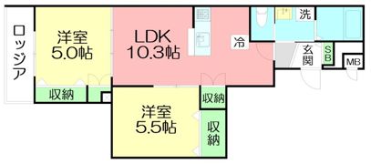 新築鶴見マンションの間取り画像
