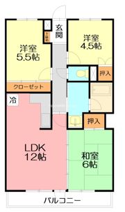 グリーンヒルの間取り画像