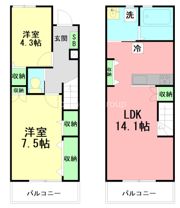 ウッドガーデンの間取り画像