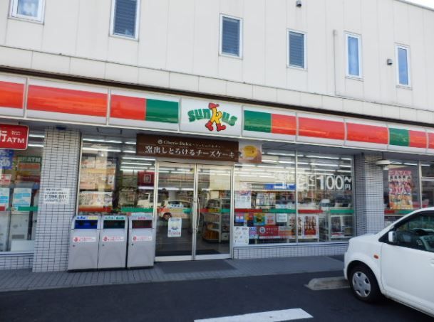 近くのサンクス 厚木もとちょう店まで429m(徒歩6分)