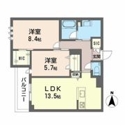 フェリビエ品濃町の間取り画像