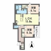 フェリビエ品濃町の間取り画像