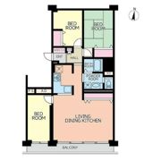 県ドリームハイツ 8号棟の間取り画像