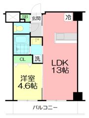 エクラン八芳の間取り画像