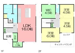 羽鳥5丁目ヘーベルハウスの間取り画像