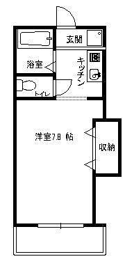 ハイツひばりの間取り画像