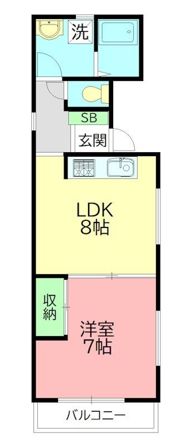 蓮正寺マンションの間取り画像