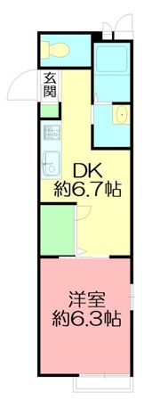 クレールJe茅ヶ崎の間取り画像