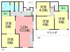 愛川町中津川戸建ての間取り画像