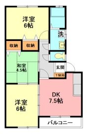 カームハイツIの間取り画像