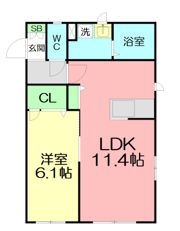 常楽ハイツ5の間取り画像
