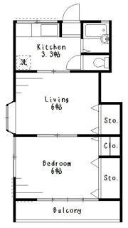 第3小杉コーポの間取り画像