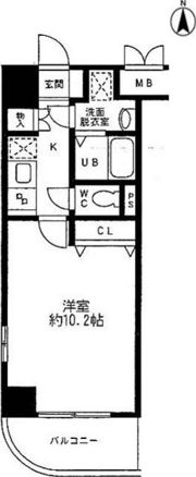 クレール矢沢の間取り画像