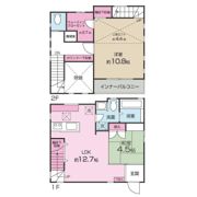 十間坂1丁目貸家の間取り画像