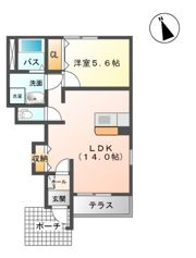 てらす はにの間取り画像