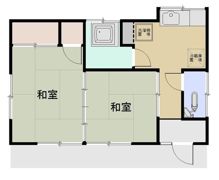 飯田貸家の間取り画像