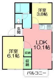 湘南レジデンスAの間取り画像