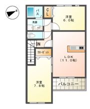 ガーデンコート・Nの間取り画像