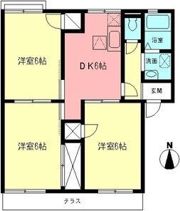 サニーハイツ神戸Aの間取り画像