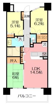 日神パレステージ小田急相模原フロントの間取り画像