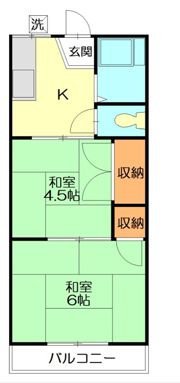 菊地荘の間取り画像