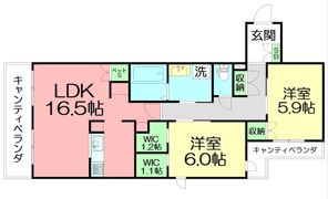 仮）中町2丁目メゾンの間取り画像