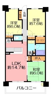 サーパス鴨宮の間取り画像