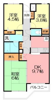 藤和平塚代官町コープの間取り画像
