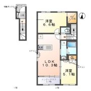 仮）寺田縄新築アパートの間取り画像