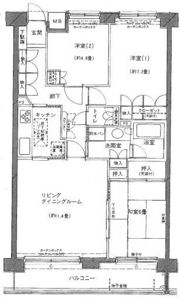 ヴィルヌーブ横浜・港南台の間取り画像