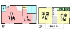 テラスヒロサワの間取り画像