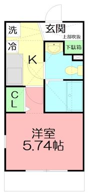 レベアス片瀬江ノ島WESTの間取り画像