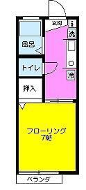 コーポTsubasaの間取り画像